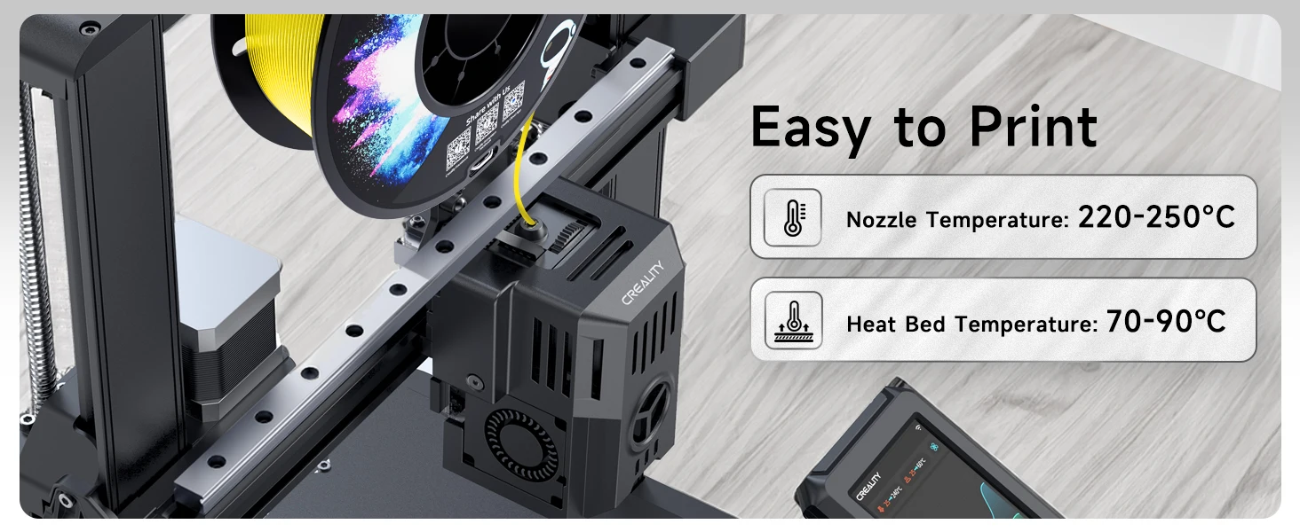 CREALITY CR-PETG Filament 1.75mm 1.0kg Eco-friendly Odorless and Non-toxic High Stability Moisture Resistance for FDM Printers