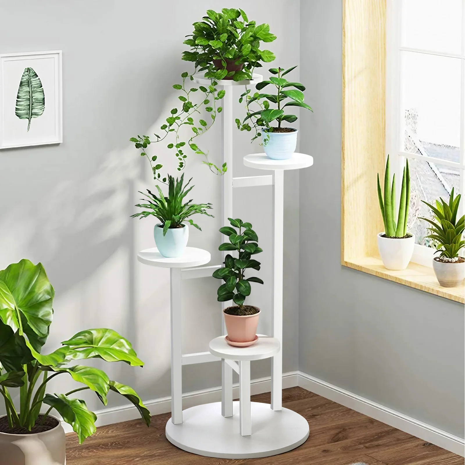 Multi-layer plant stand, indoor and outdoor plant display stand, flower pot rack, terrace flower stand