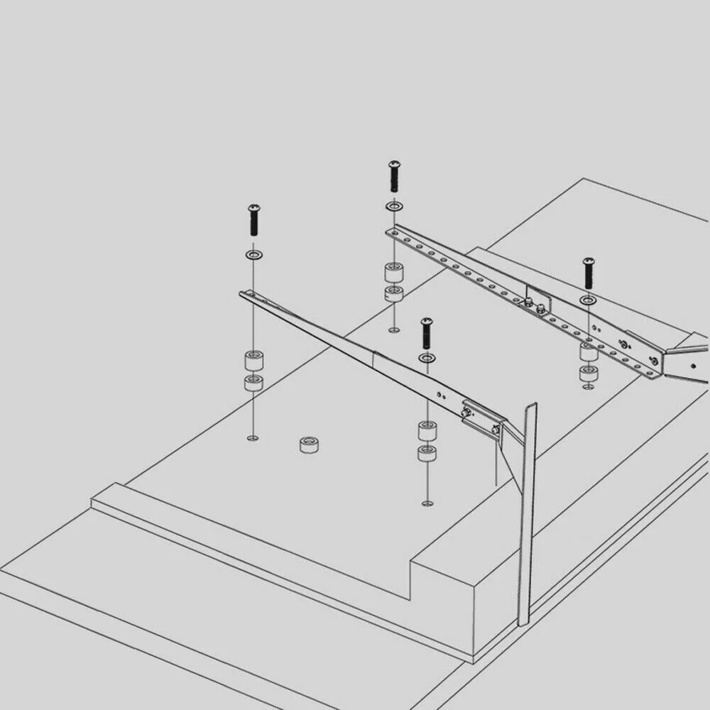 TV Bracket for 32-75 in TV Table Top TV Stand Height Adjustable Universal TVs Screen Monitor Bracket TV Feet