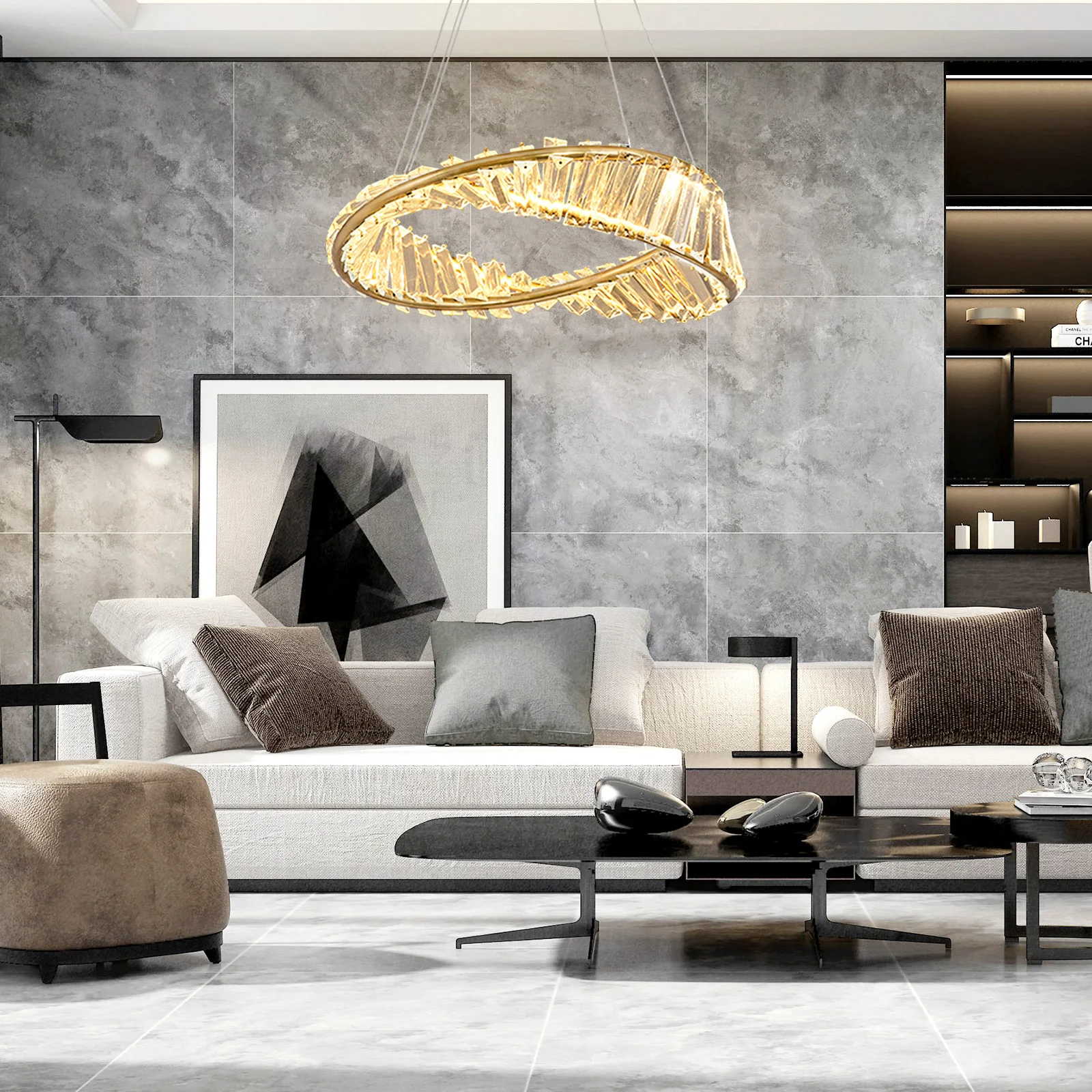 Gold Crystal Ceiling Chandelier Decoration Home Hanging Chandelier Living Room Led Ceiling Lamps Modern Lighting Pendants