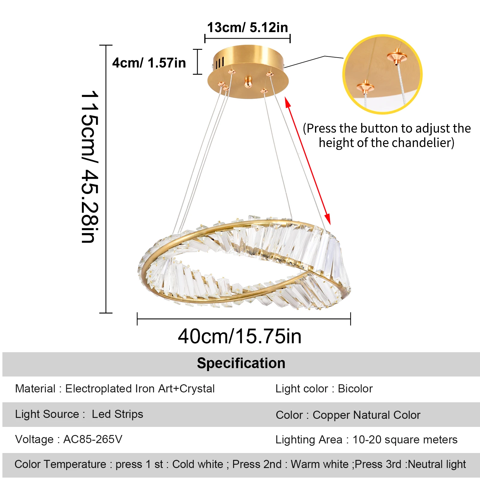 Gold Crystal Ceiling Chandelier Decoration Home Hanging Chandelier Living Room Led Ceiling Lamps Modern Lighting Pendants