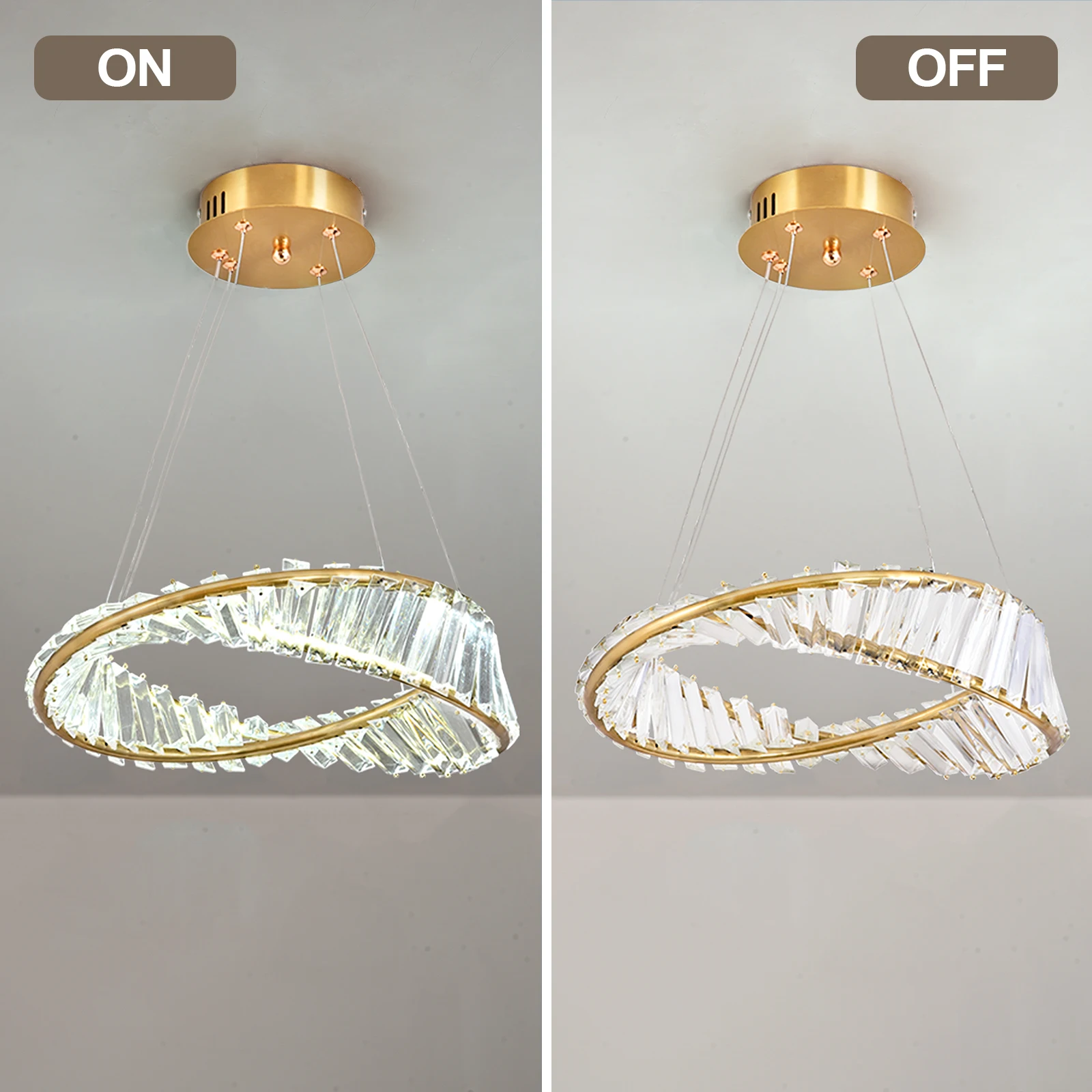 Gold Crystal Ceiling Chandelier Decoration Home Hanging Chandelier Living Room Led Ceiling Lamps Modern Lighting Pendants