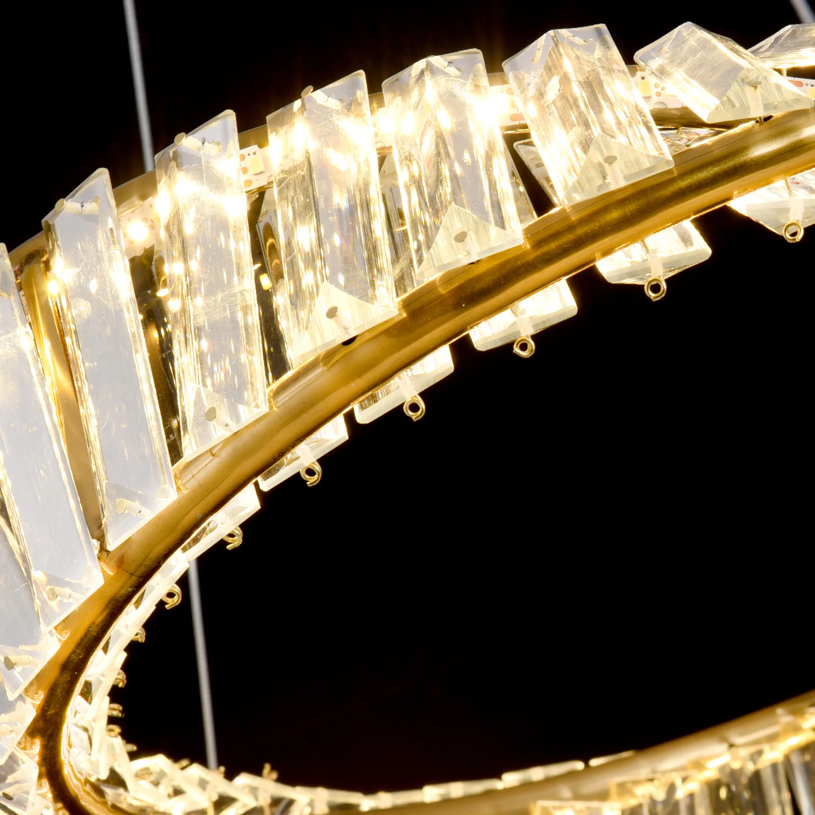 Gold Crystal Ceiling Chandelier Decoration Home Hanging Chandelier Living Room Led Ceiling Lamps Modern Lighting Pendants