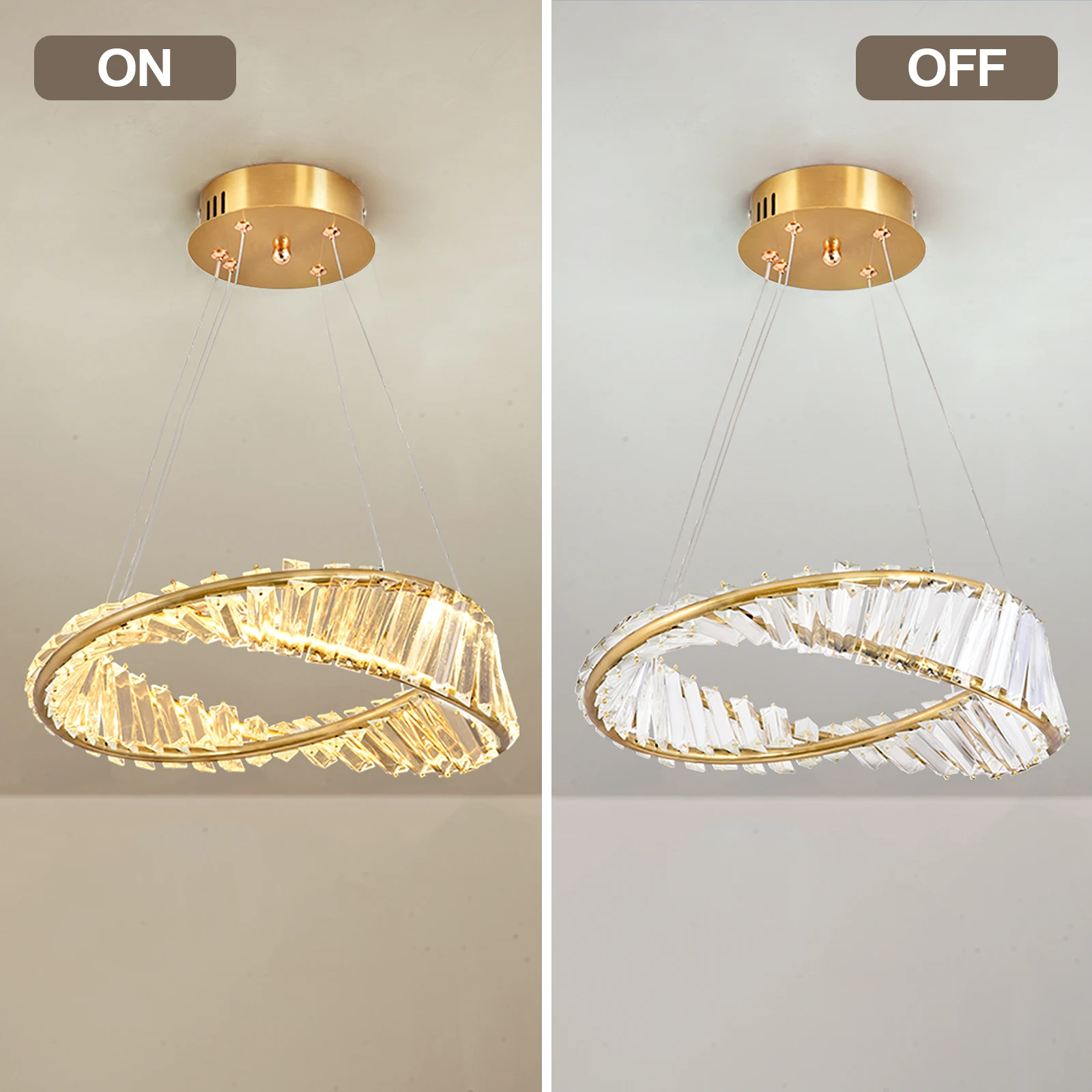 Gold Crystal Ceiling Chandelier Decoration Home Hanging Chandelier Living Room Led Ceiling Lamps Modern Lighting Pendants