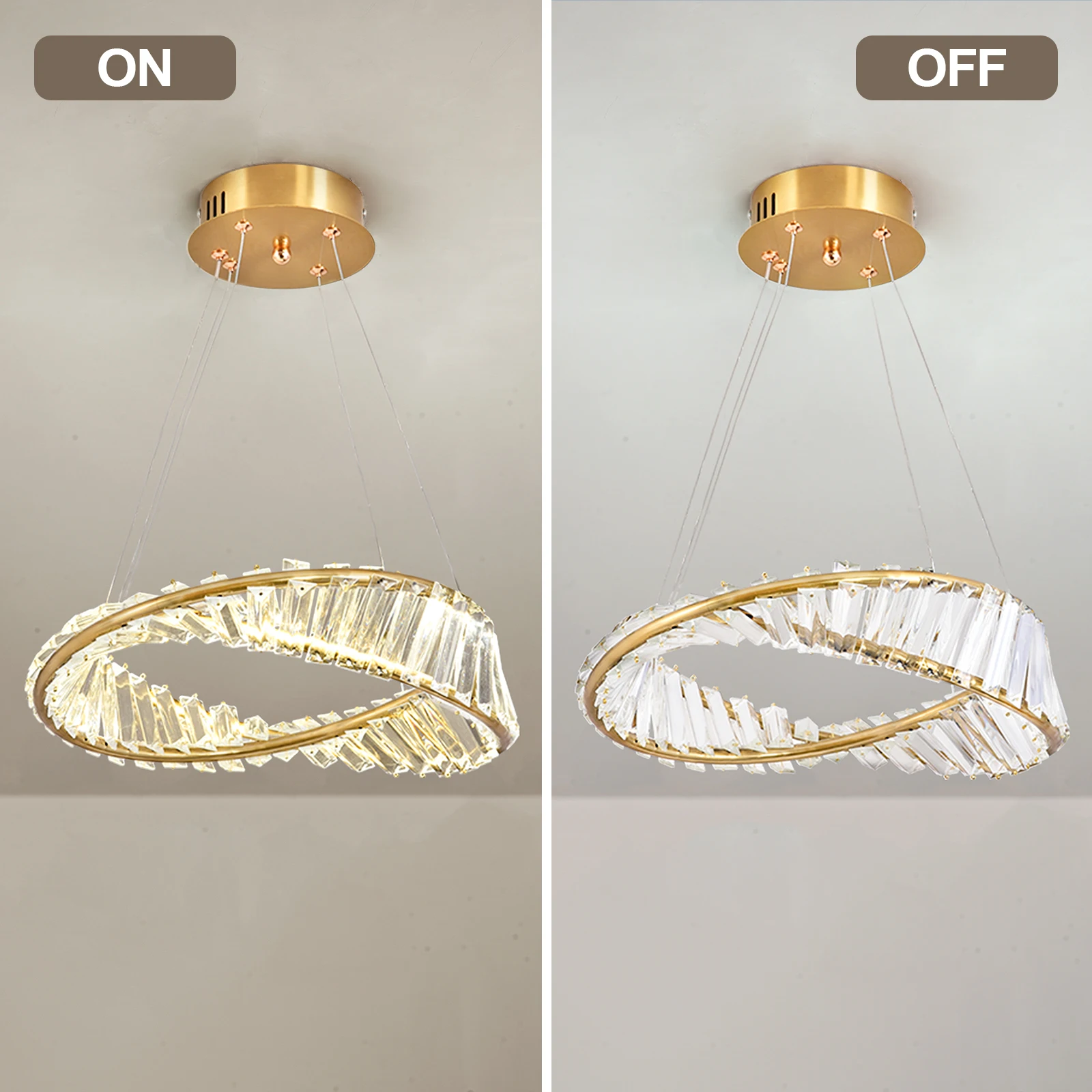 Gold Crystal Ceiling Chandelier Decoration Home Hanging Chandelier Living Room Led Ceiling Lamps Modern Lighting Pendants