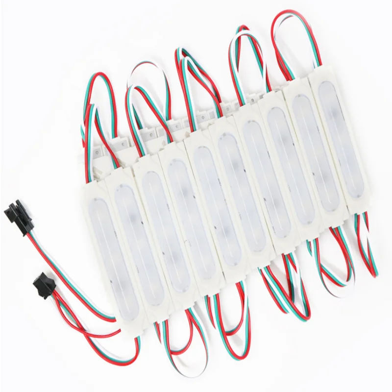 20PCS DC12V WS2811 2811 IC Pixel Digital Full color Injection led Module SMD 5050 Waterproof Sign Shop Banner Channel Letters