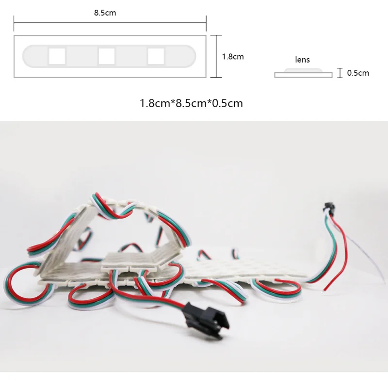 20PCS DC12V WS2811 2811 IC Pixel Digital Full color Injection led Module SMD 5050 Waterproof Sign Shop Banner Channel Letters