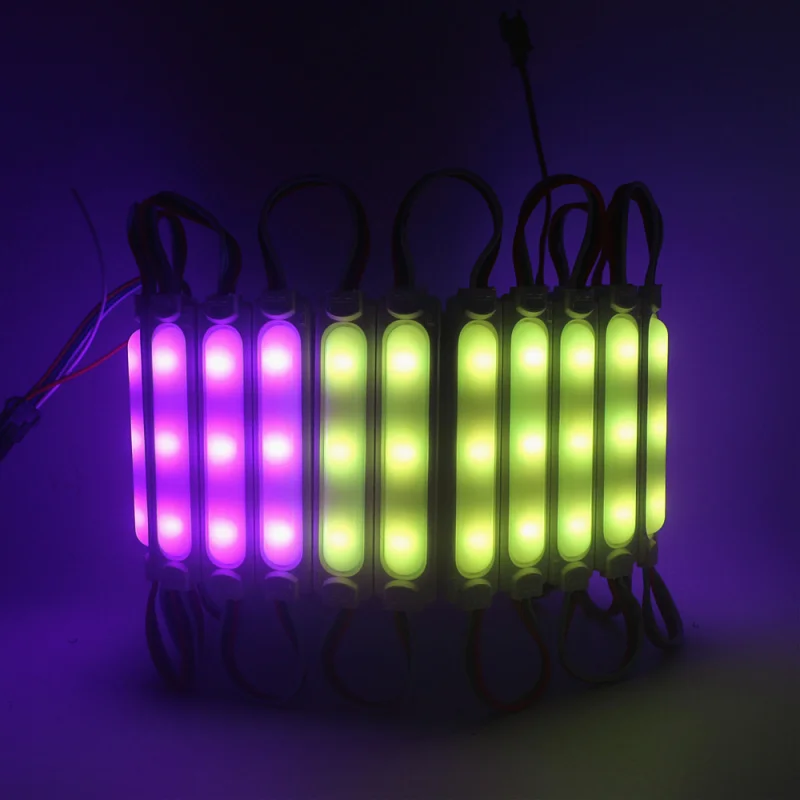 20PCS DC12V WS2811 2811 IC Pixel Digital Full color Injection led Module SMD 5050 Waterproof Sign Shop Banner Channel Letters
