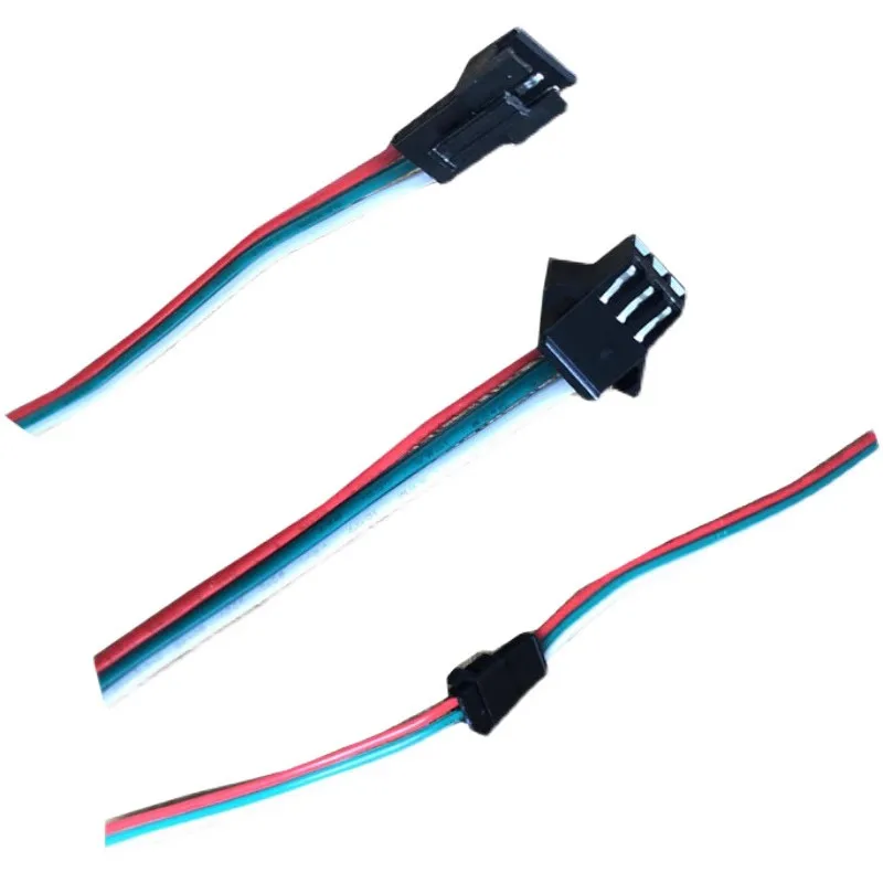 3pin Led Connector JST SM Connector Male female Wire cable for WS2812B WS2811 WS2812 LED Strip smart 5050 RGB Pixels Lights Tape