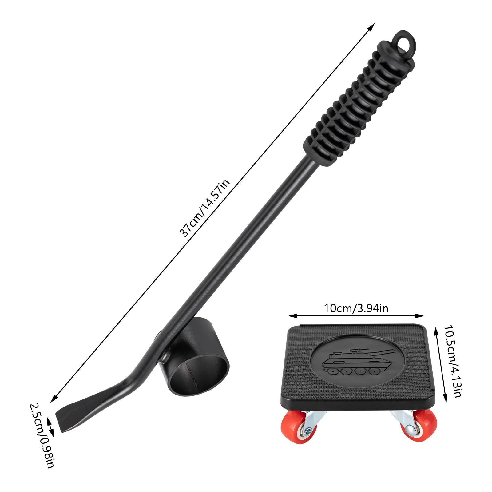 4Pcs Professional Furniture Transport Lifter Tool Set 360° Rotating Stuffs Moving Hand Tools Set Furniture Mover