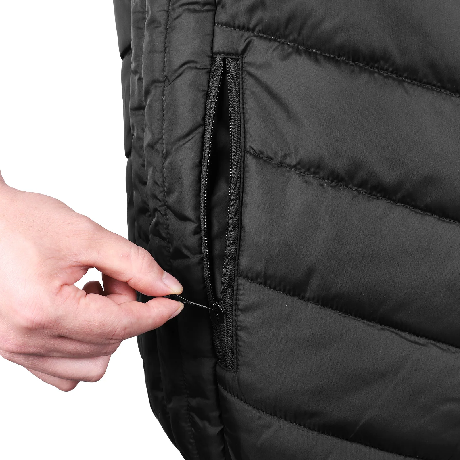 21 Area Heated Vest Thermal Warm Waistcoat Electric Heating Jacket (Black XXL)