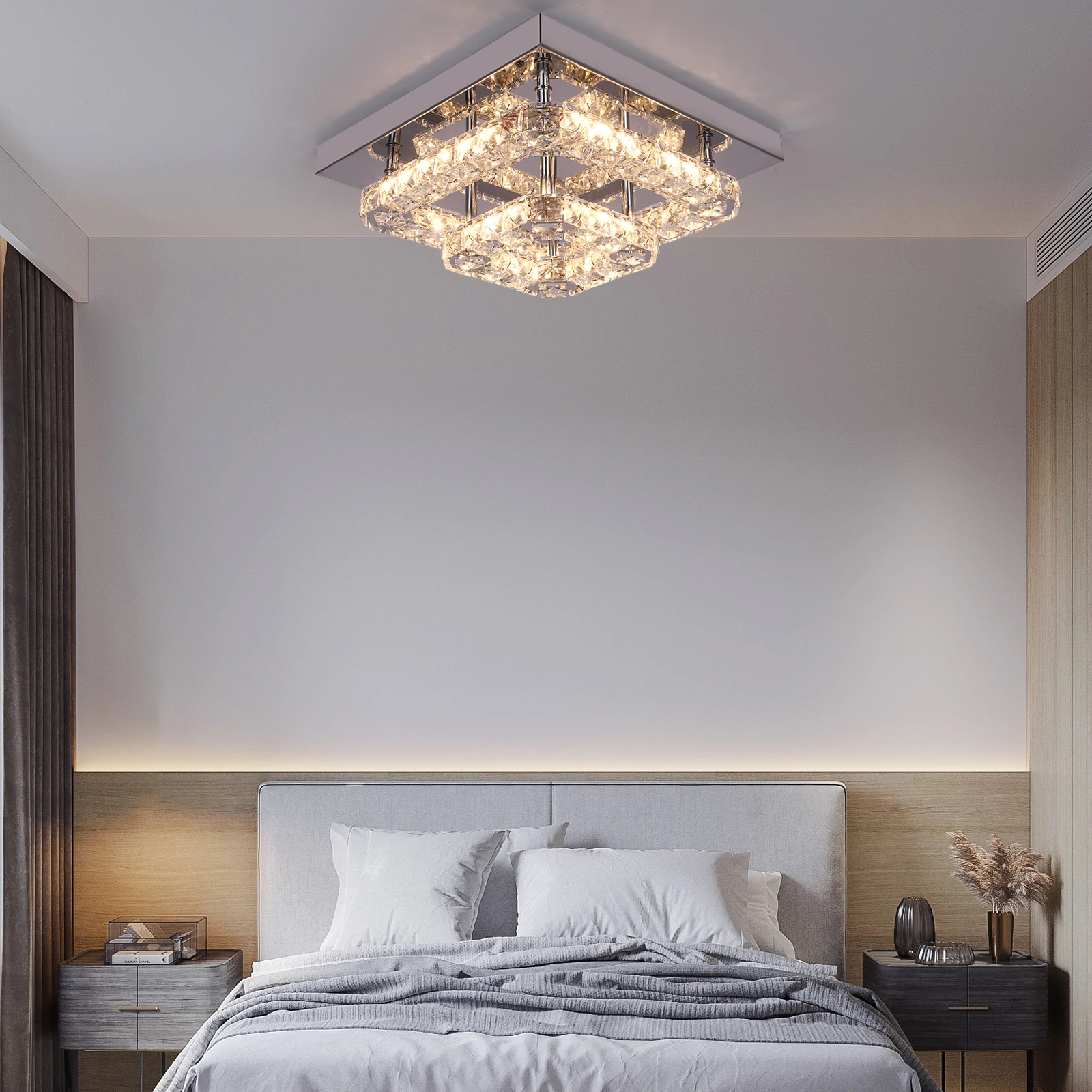 Vetrulus Crystal Chandelier Luxury Living Room Bedroom Ceiling Lights Led Kitchen Light Hanging Lamps Lustre Dining Decorative
