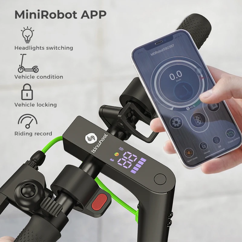 Isinwheel S9 Pro adult E-scooter, 350W motor, 36V 7.5Ah, folding Escooter, 8.5-inch tires, urban Electric scooter