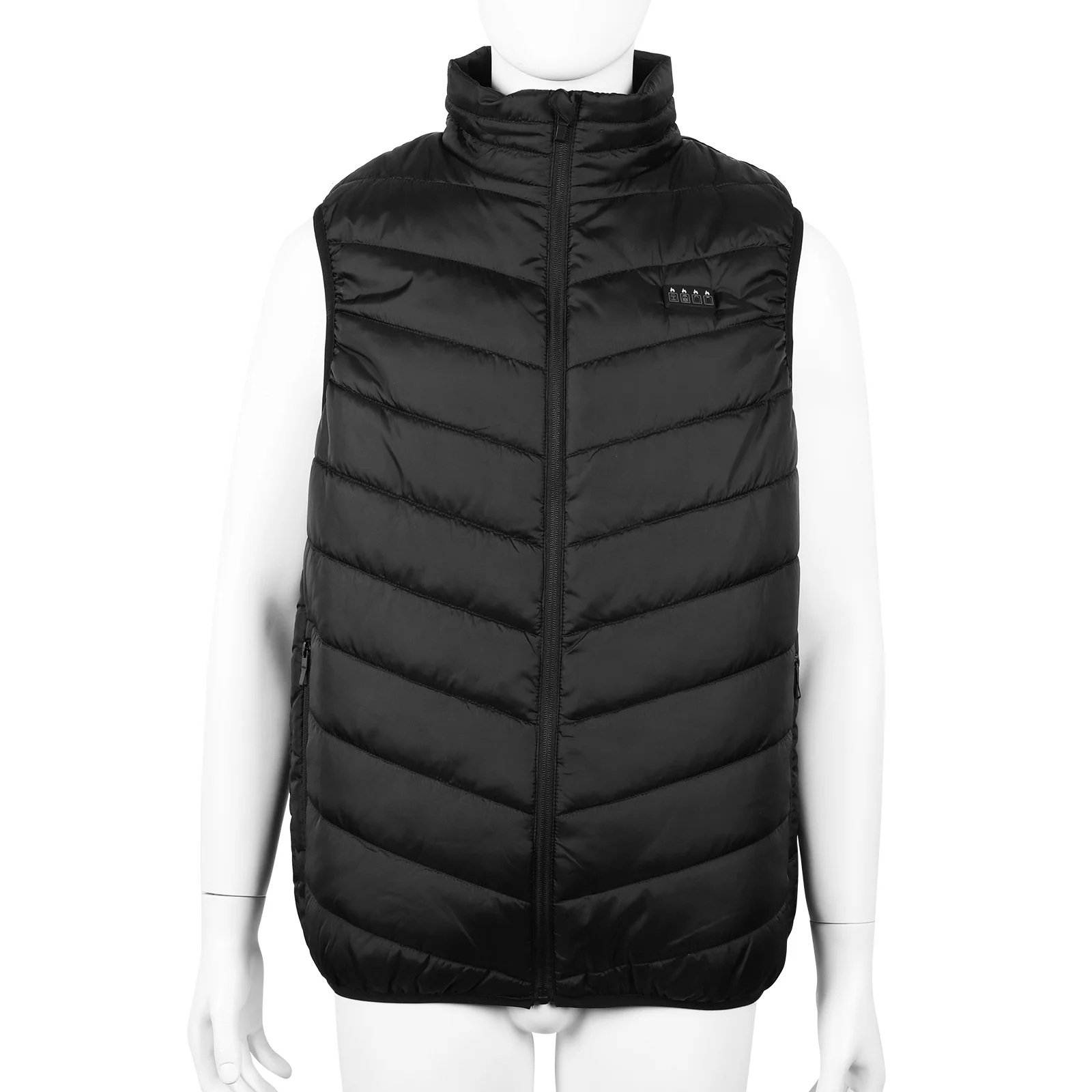 21 Area Heated Vest Thermal Warm Waistcoat Electric Heating Jacket (Black 4XL)