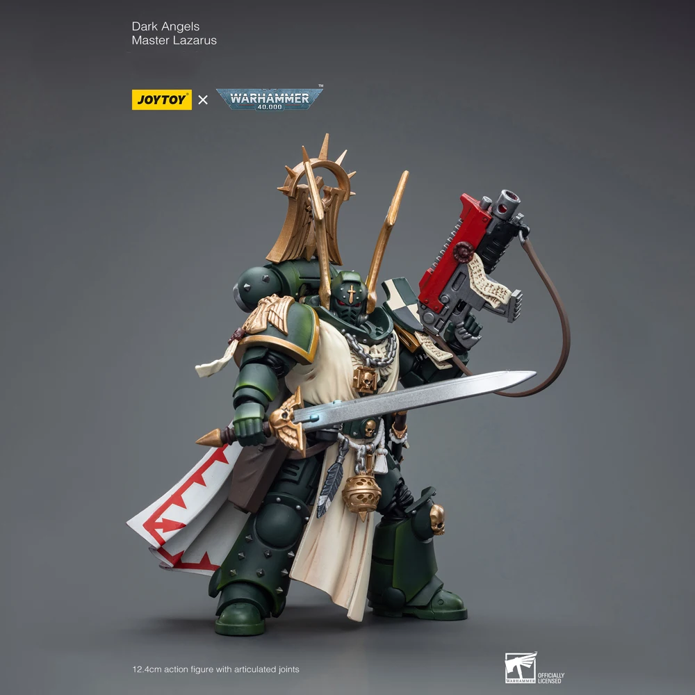 JOYTOY Dark Source Warhammer 40k Dark Angel JT7684 Lazarus Mentor Mobile Soldier Model 1/18 Model Play Handheld Toy Mech