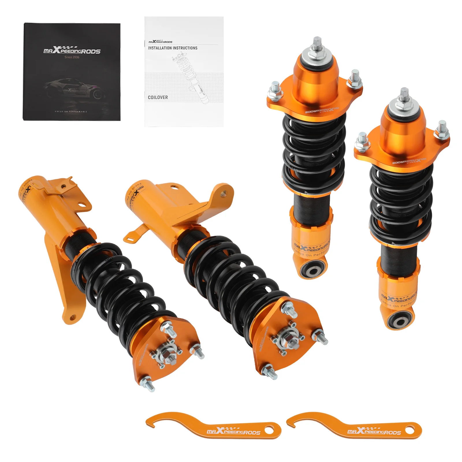 Full Length Adjustable Coilover Shocks Absorber Kit For Honda Civic 2001-2005