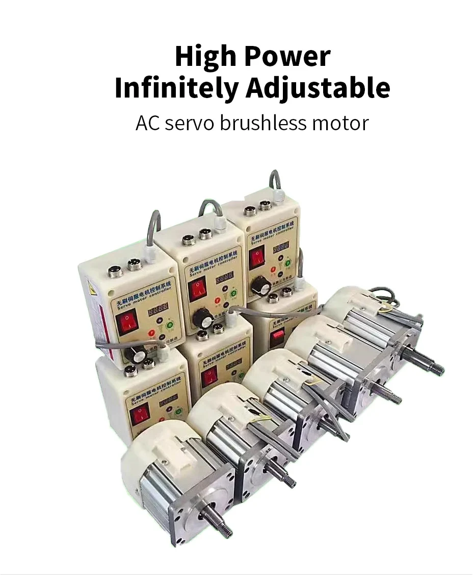 550W 750W 1.1KW 1.5KW 2.2KW AC Brushless Servo Motor 220V With Speed Driver CNC Controller Kit