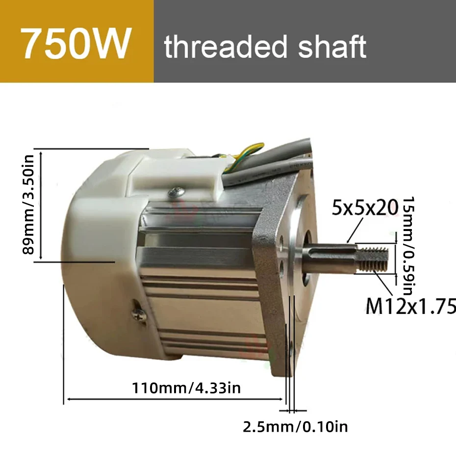 550W 750W 1.1KW 1.5KW 2.2KW AC Brushless Servo Motor 220V With Speed Driver CNC Controller Kit