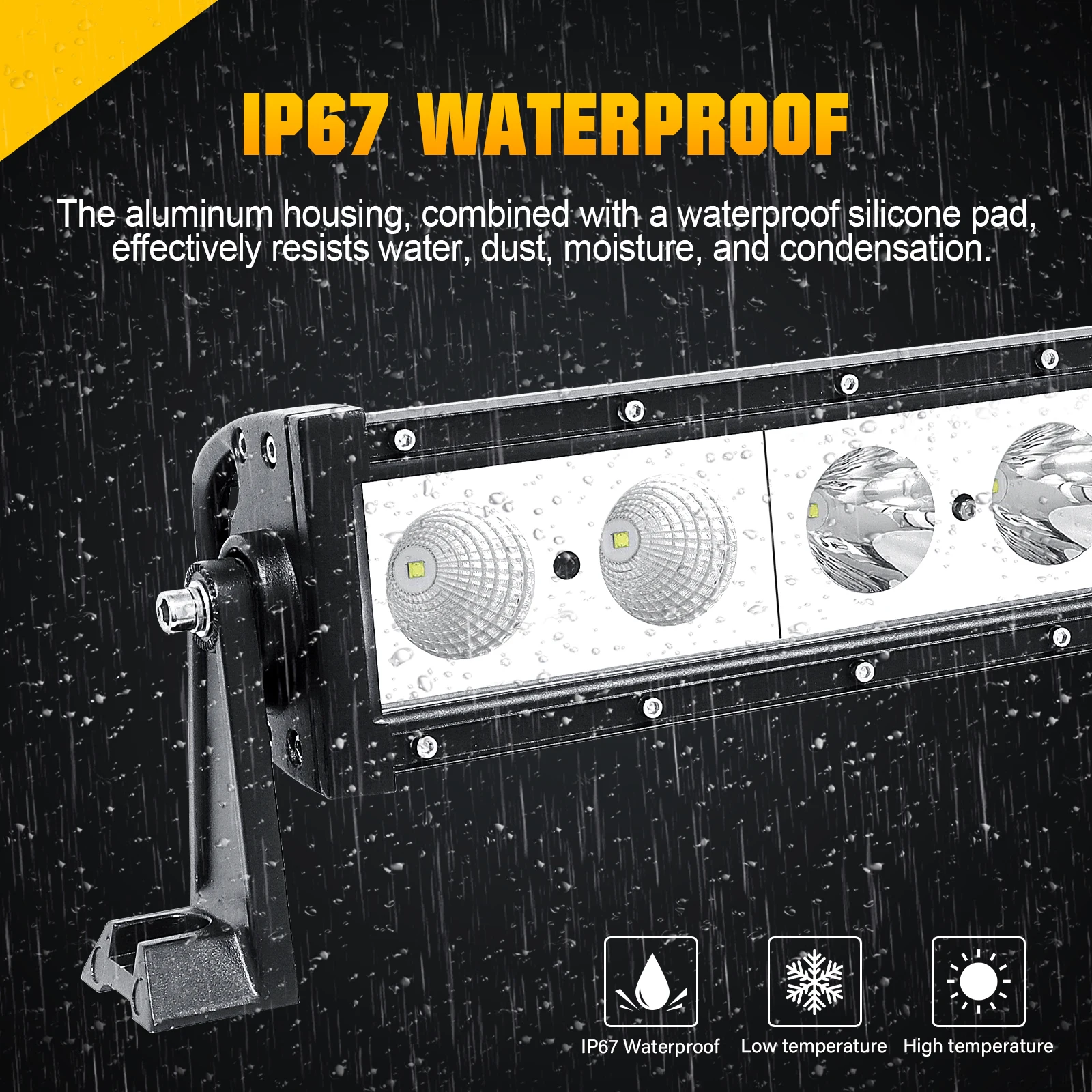 12"24"36"48" 30W 60W 90W 120W Single Row Straight LED Light Bar Combo Beam Offroad Car Led Work Light Bar 4x4 SUV