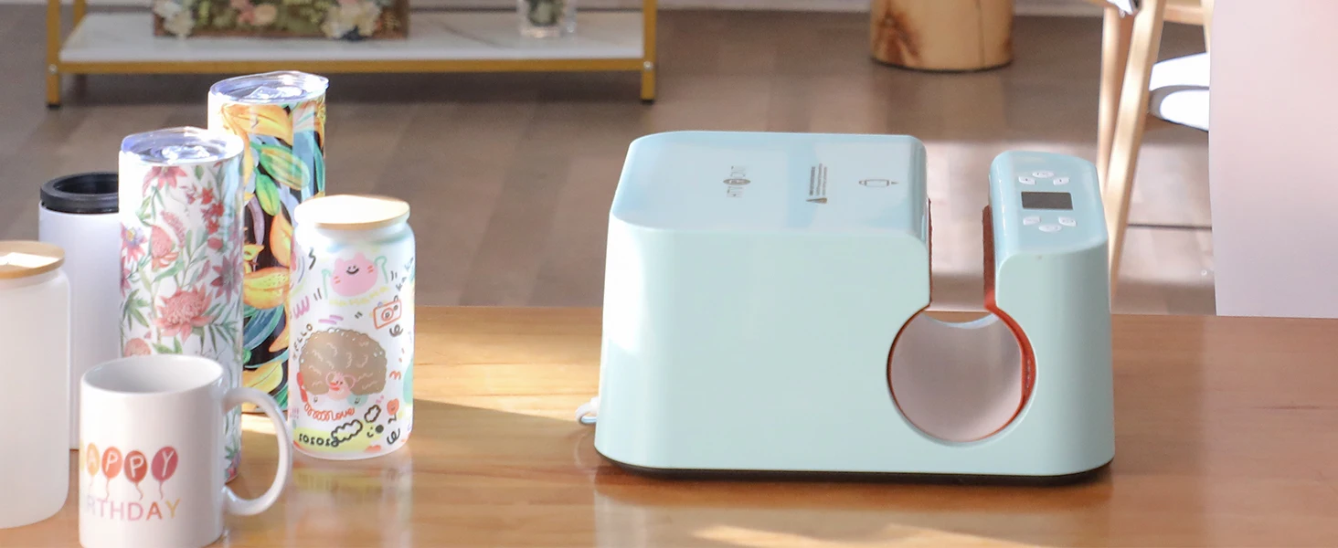HTVRONT Auto Tumbler Heat Press Machine Professional Tumbler Press High-Security for 2.95-3.18inch Sublimation Tumblers Cups