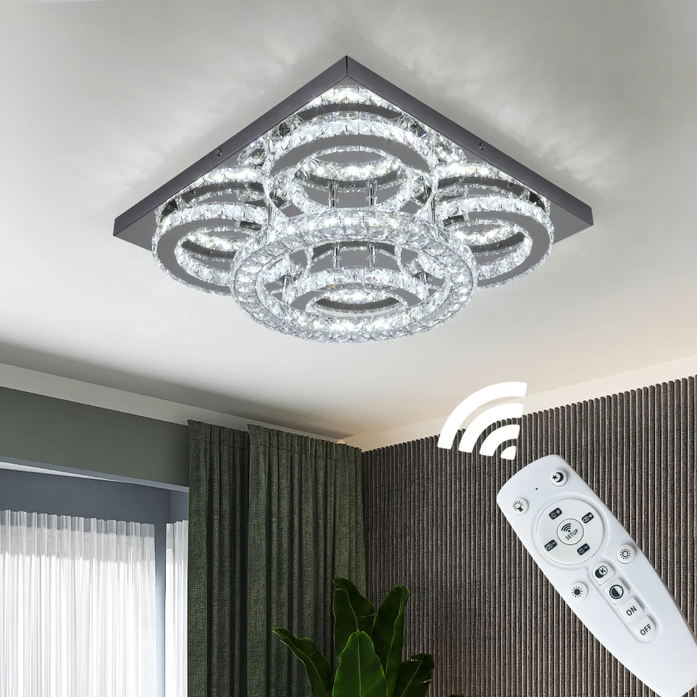 VETRULUS Modern Ceiling Lamp Remote Control Smart Led Chandelier for Living Dining Room Luminaire Decor Lighting Indoor Fixture