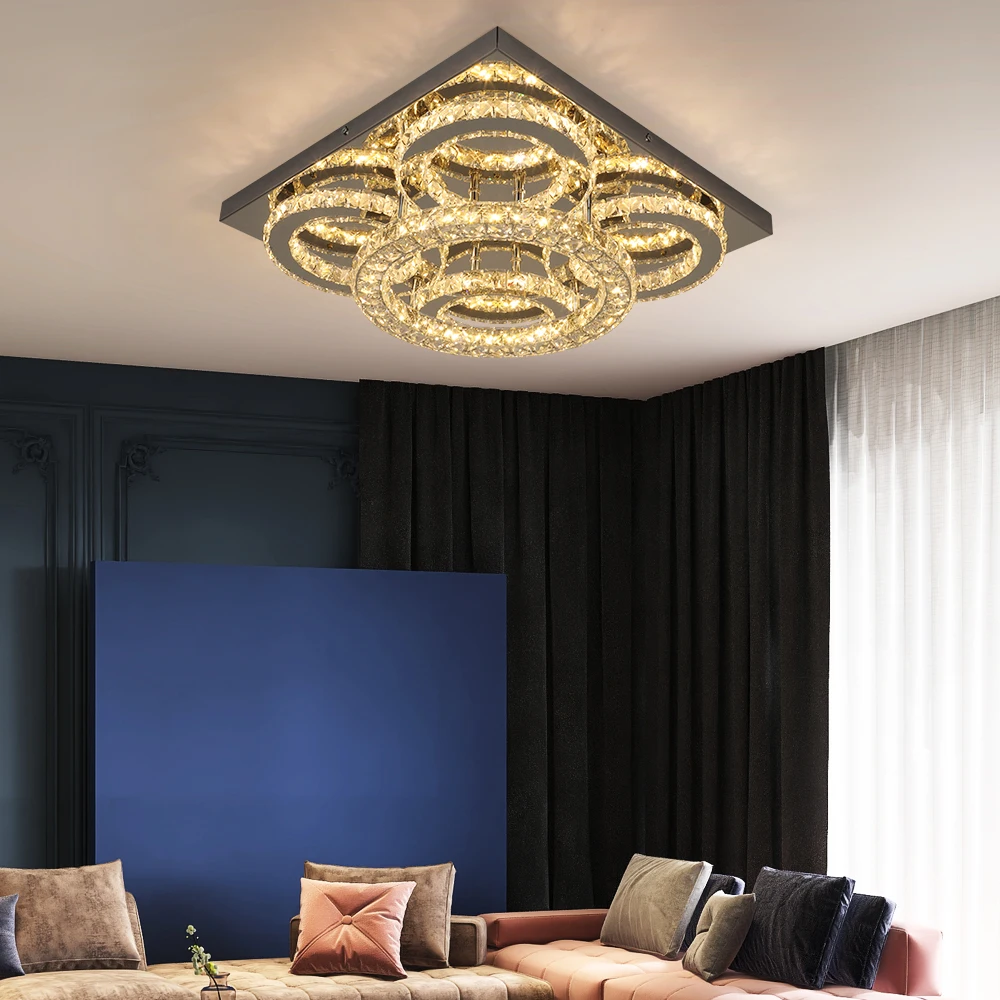 VETRULUS Modern Ceiling Lamp Remote Control Smart Led Chandelier for Living Dining Room Luminaire Decor Lighting Indoor Fixture