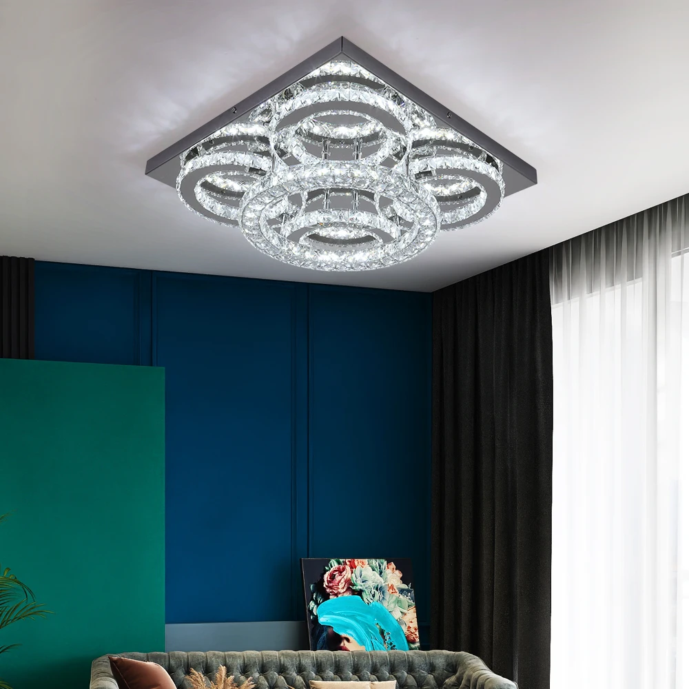 VETRULUS Modern Ceiling Lamp Remote Control Smart Led Chandelier for Living Dining Room Luminaire Decor Lighting Indoor Fixture
