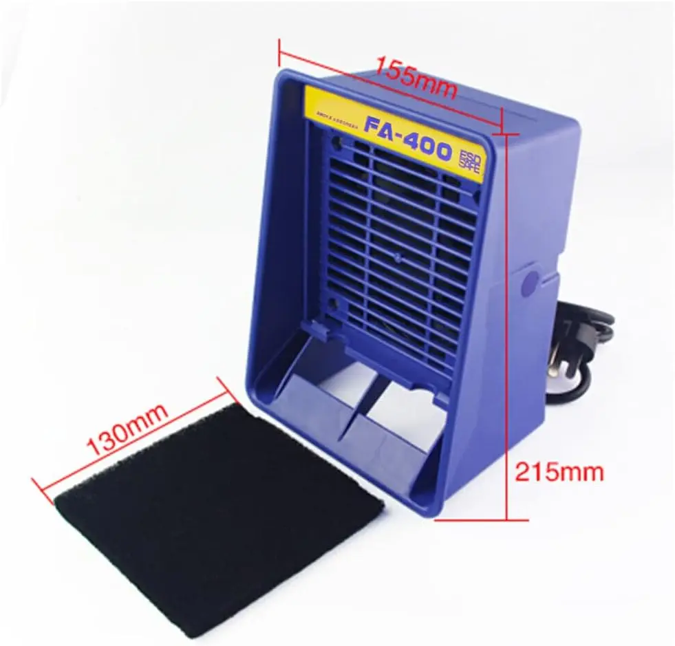 Solder Fume Extractor Remover 30W Soldering Smoke Absorber Fume Extractor Air Filter Fan,Absorbs Up to 80 Percent of The Odors
