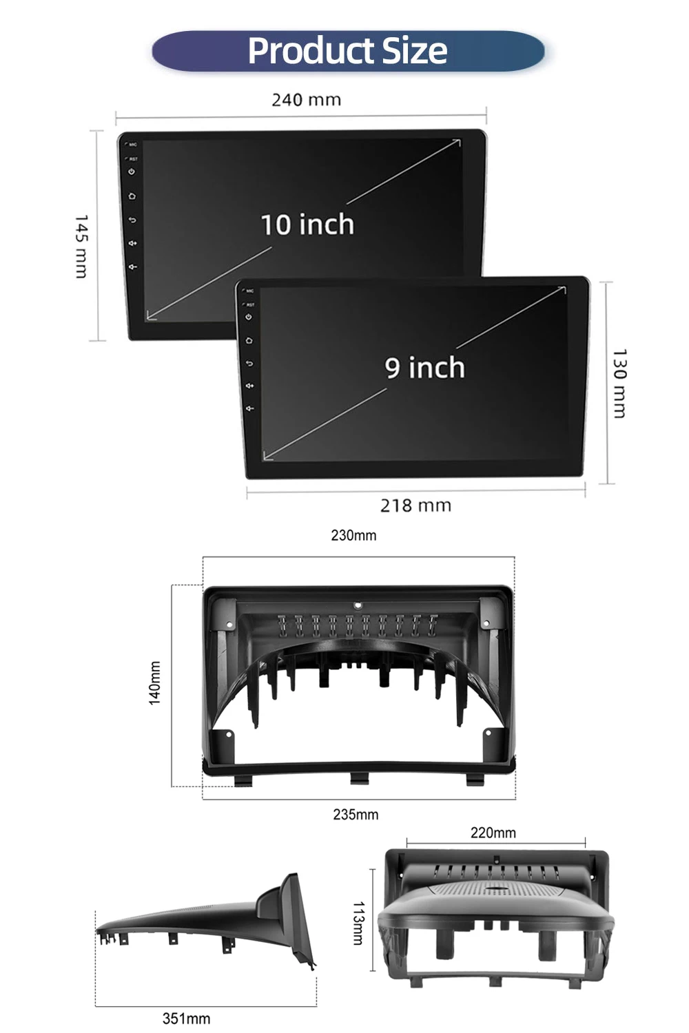 Podofo For Opel Antara 1 2006-2017 Carplay Car Radio Multimedia Video Player Android Autoradio GPS navi Stereo 2din RDS Screen