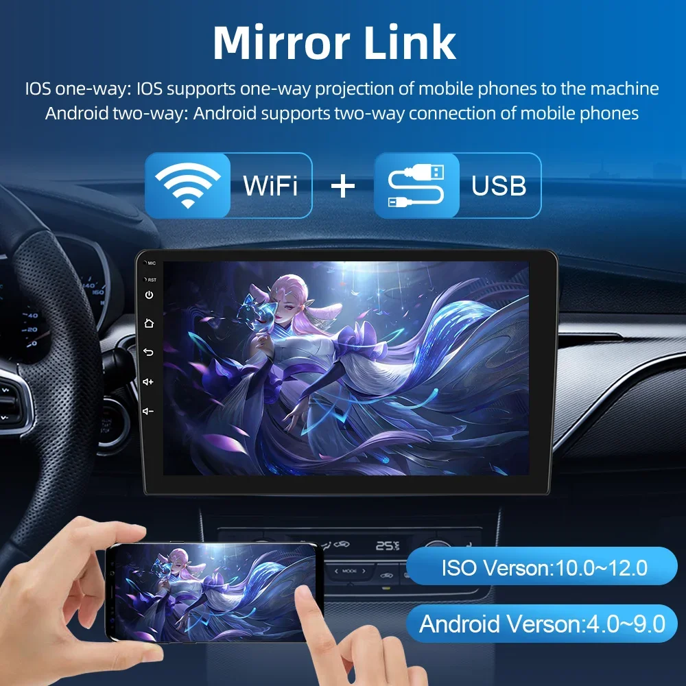 Podofo For Opel Antara 1 2006-2017 Carplay Car Radio Multimedia Video Player Android Autoradio GPS navi Stereo 2din RDS Screen