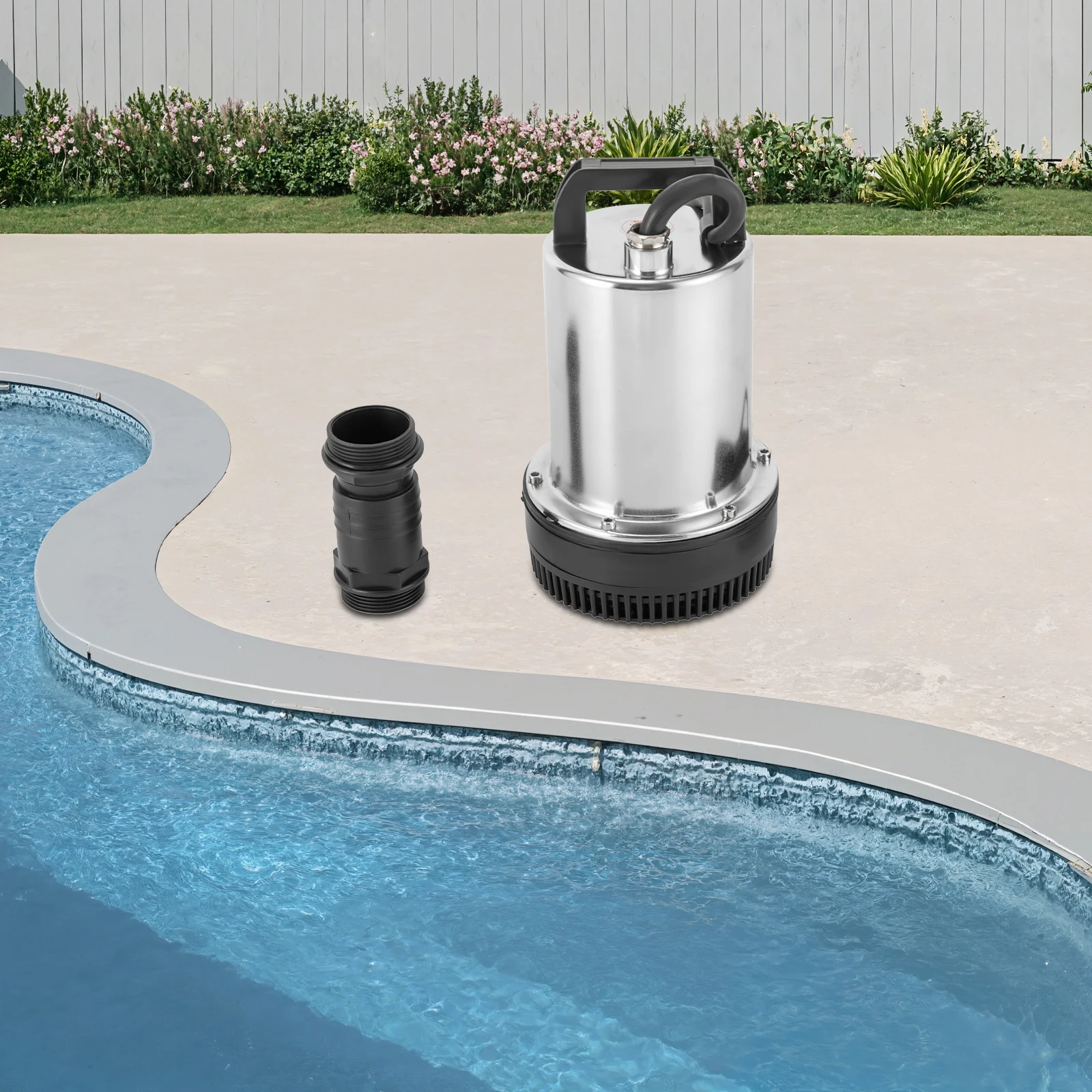 Submersible Pump, 160W 3000rpm Speed 13.21gal/min Max Flow Rate 26.25ft Delivery Lift for Extracting Groundwater from Deep Well