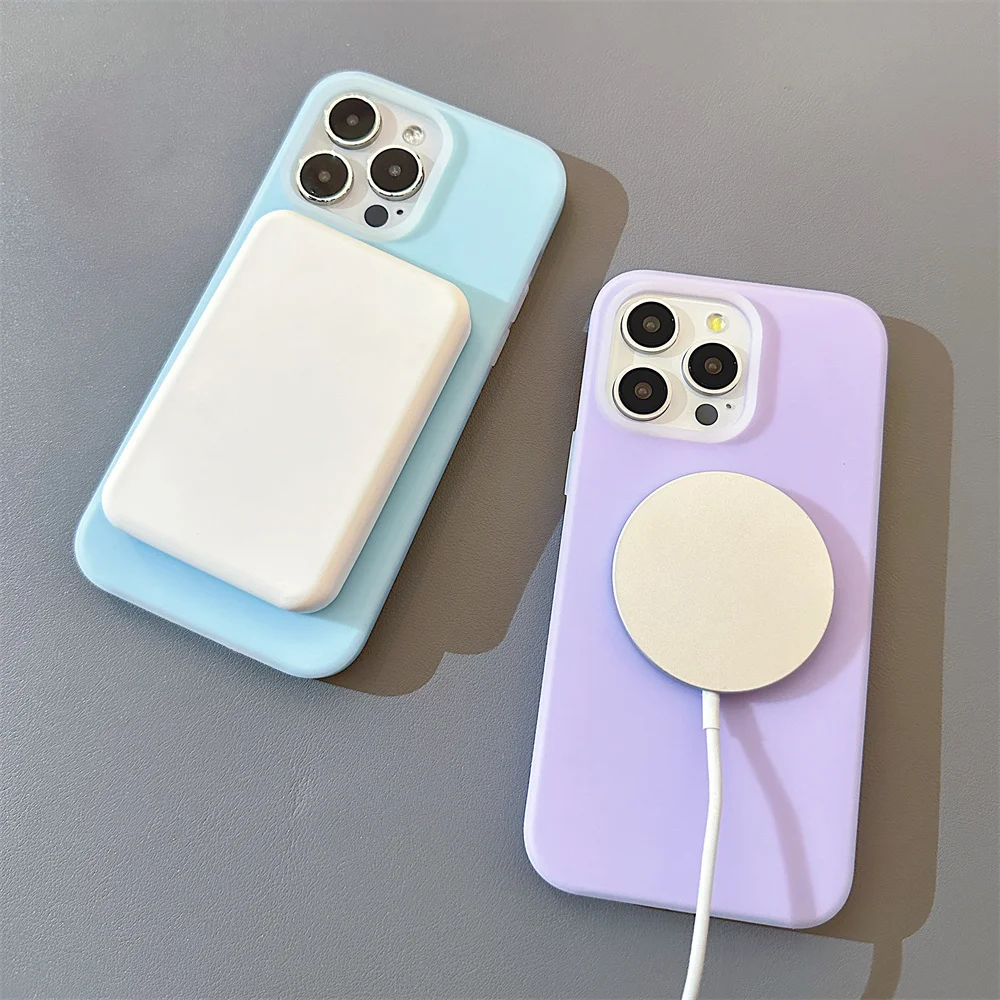 Luxury Jelly Liquid Silicone Magnetic For Magsafe Case For iPhone 17 Air 11 14 13 12 15 17 Pro Max 16Plus Shockproof Matte Cover