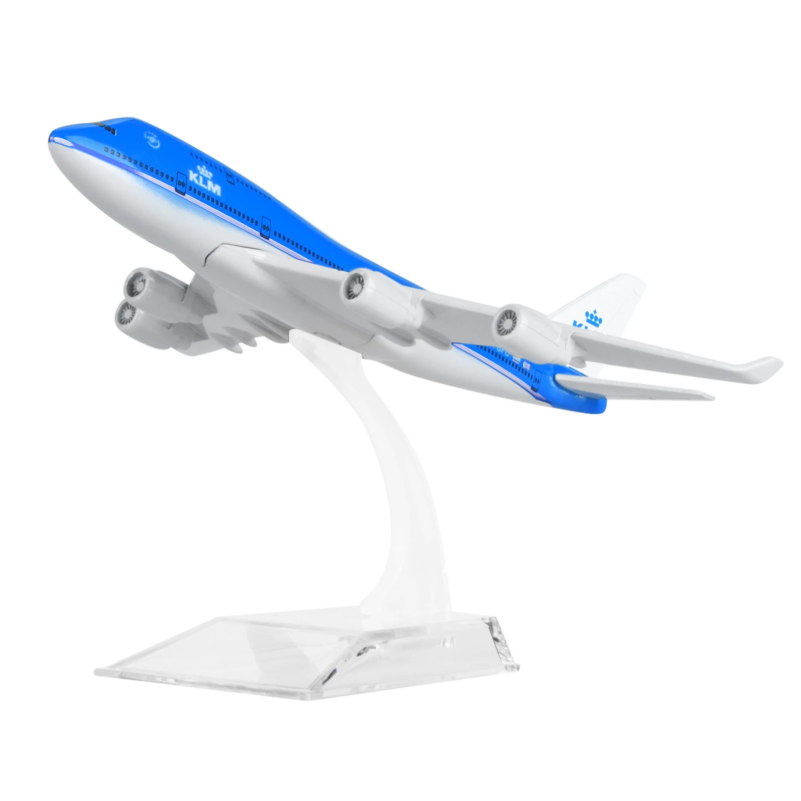 Realistic 16cm Dutch Airlines KLM B747 Airplane Model 1/400 Scale Plane Souvenir Home Bar Coffee Hall Decoration Kids Gift Toys