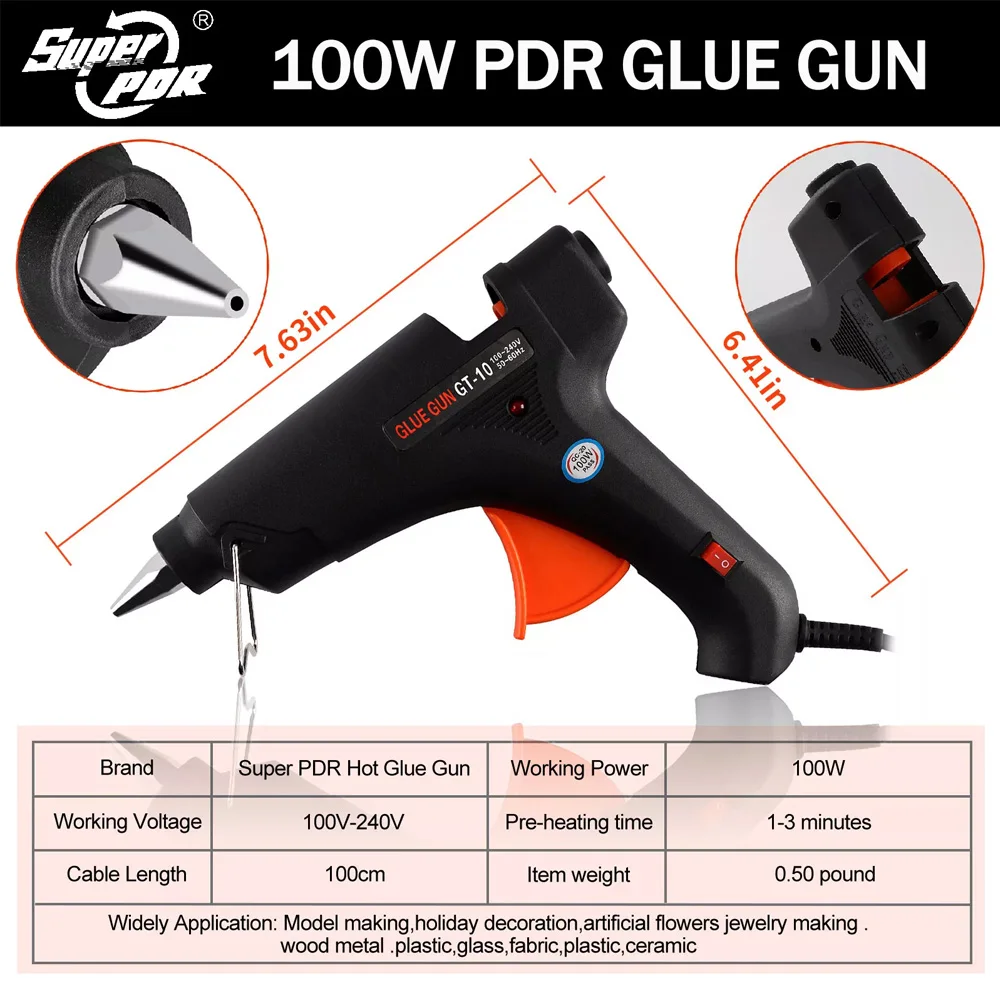 Super PDR Auto Dent Removal Tools Kit, Car Body Paintless Dent Puller Hail Repair Tools Shipping from UK