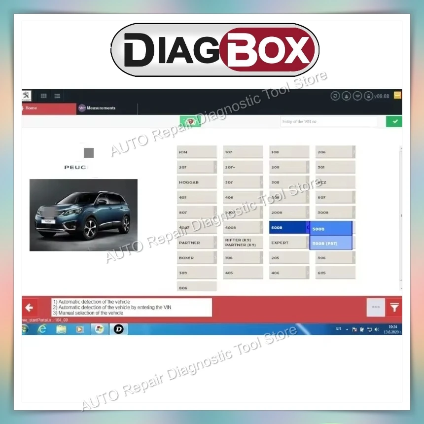 Automotive Car Tools Diagbox V9.91 V9.68 V9.129 Full Update For Lexia3 PP2000 For Car Diagnostic Software