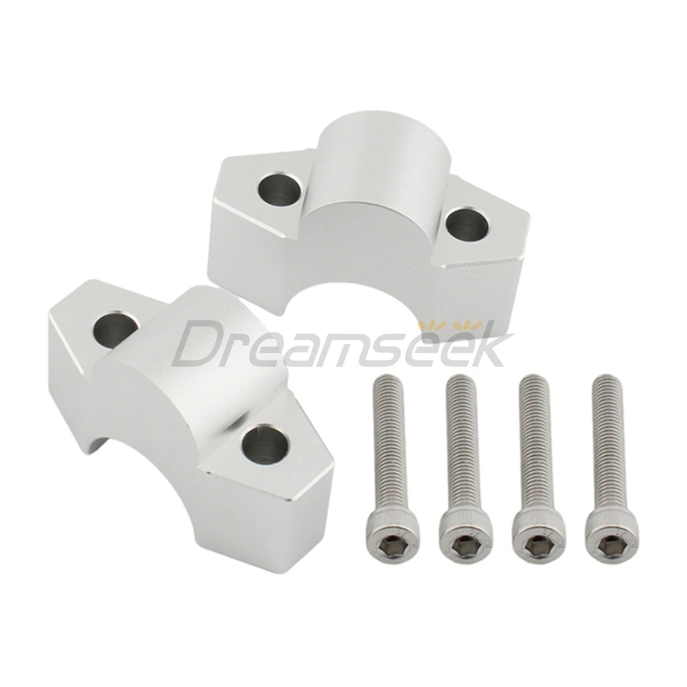 Silver Handlebar Riser Mount Clamp for Honda ADV 150 160 17-23 ADV 350 22-24 X-ADV 750 2017+ Motorcycle Move Back Adapter Kits