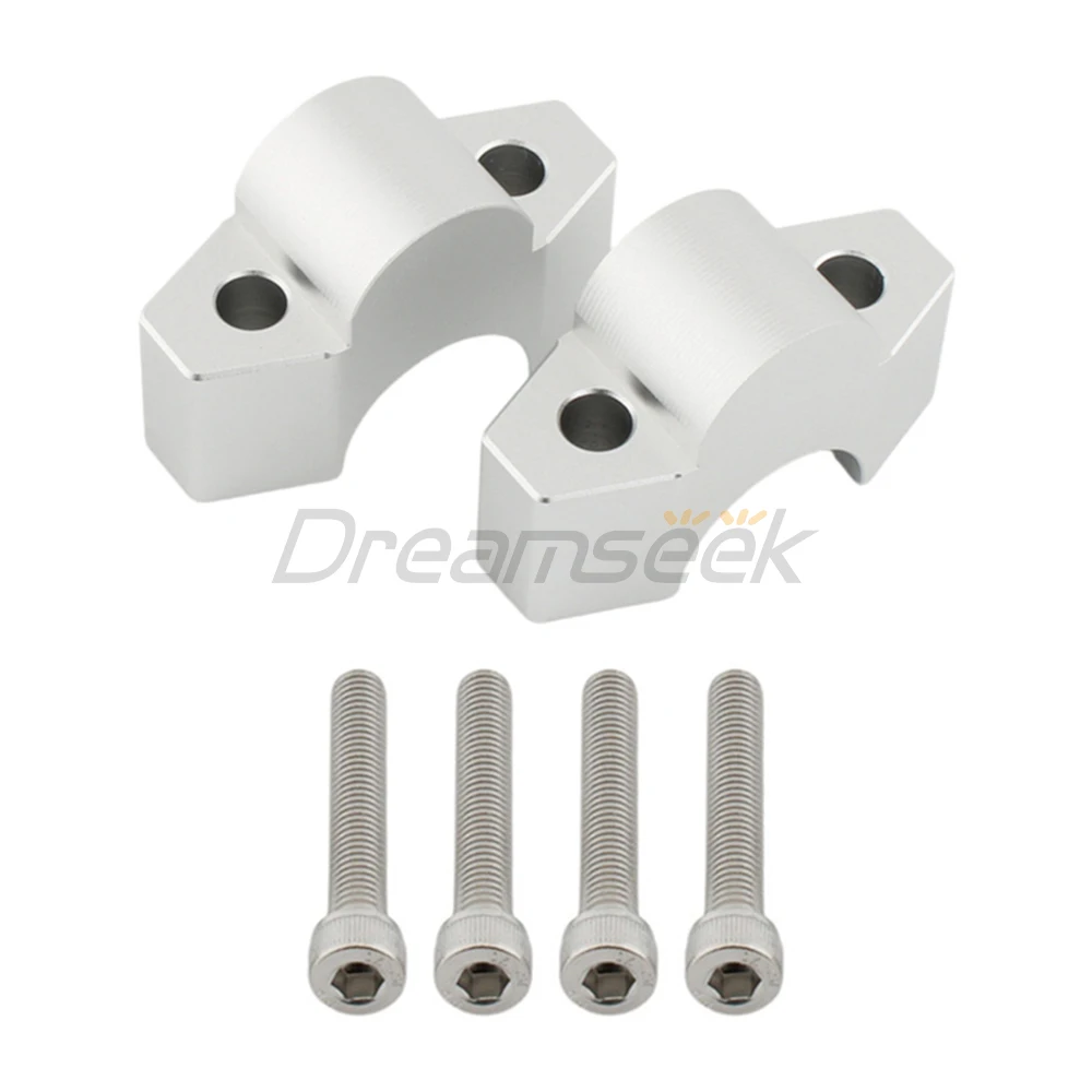 Silver Handlebar Riser Mount Clamp for Honda ADV 150 160 17-23 ADV 350 22-24 X-ADV 750 2017+ Motorcycle Move Back Adapter Kits
