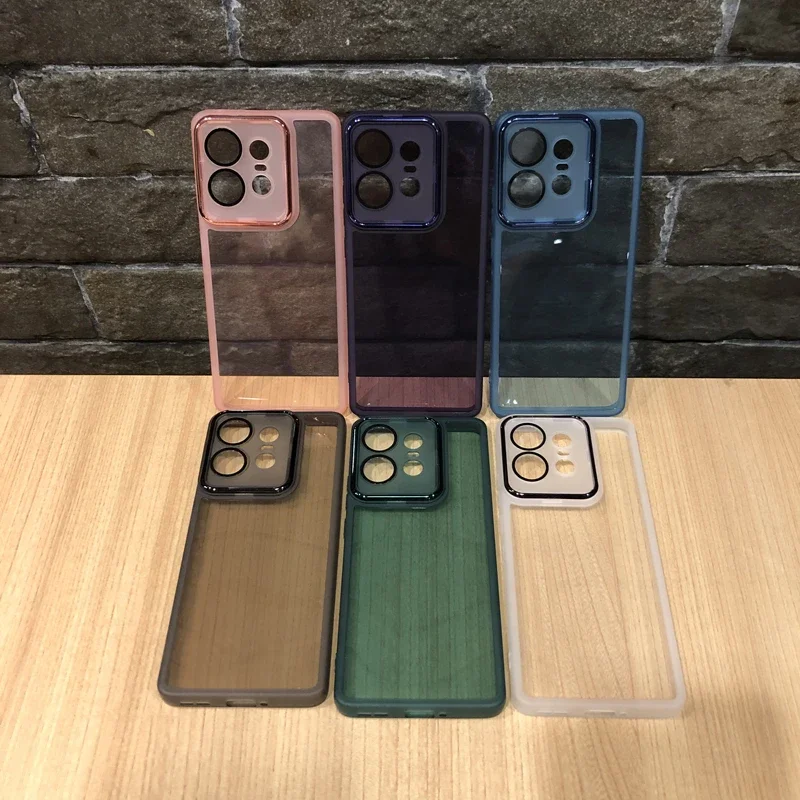 Meiyan Transparent Lens Film Case For MOTO Edge 50Pro Ultra Motorola Edge 50 Neo G34 G32 G35 G54 G24 G85 Soft Silicone Cover