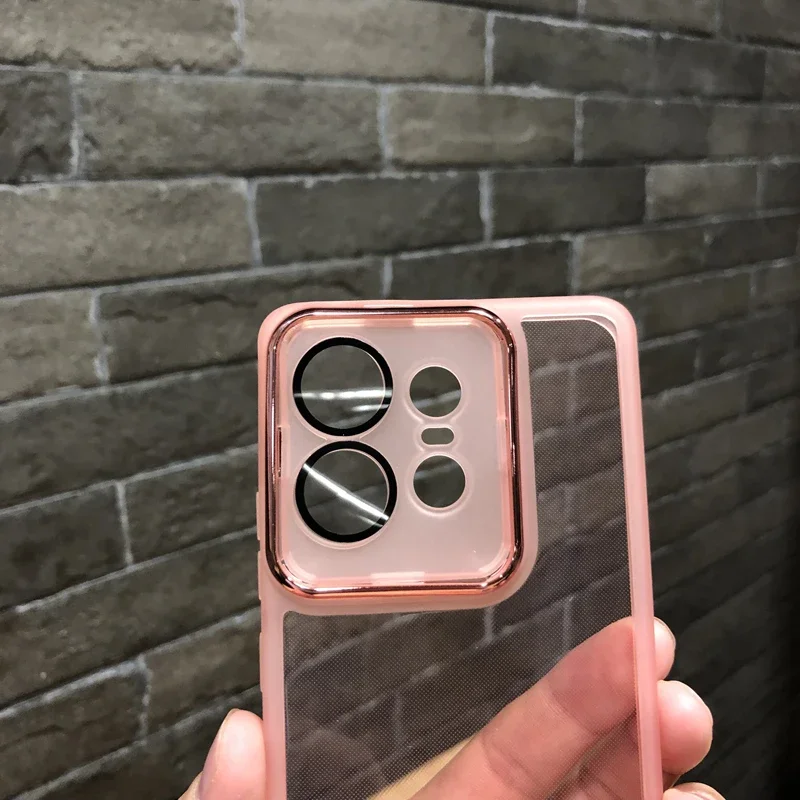 Meiyan Transparent Lens Film Case For MOTO Edge 50Pro Ultra Motorola Edge 50 Neo G34 G32 G35 G54 G24 G85 Soft Silicone Cover