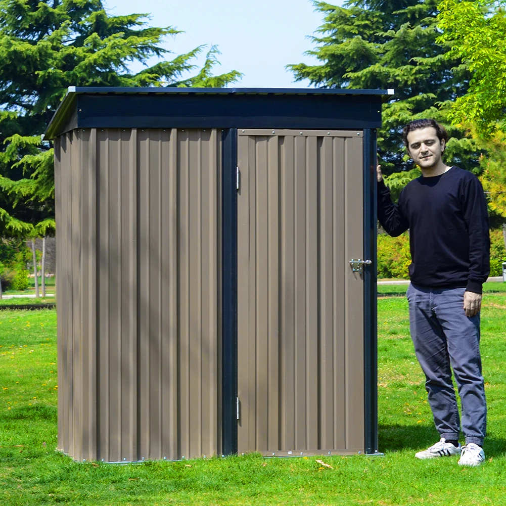 【Breeins】Metal Garden Storage Tool Shed with Lockable Door