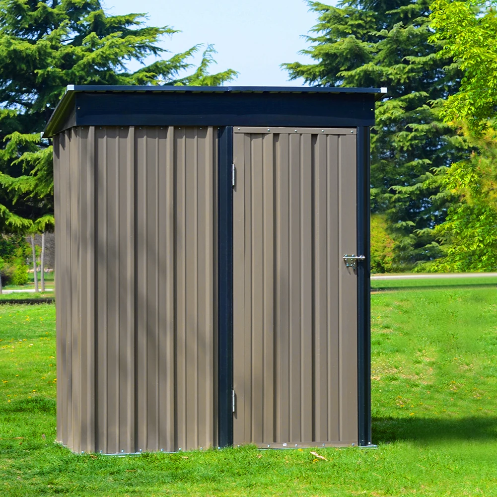 【Breeins】Metal Garden Storage Tool Shed with Lockable Door