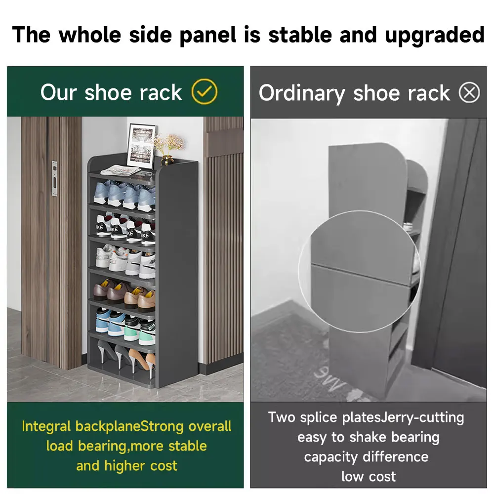 【Lifeideas】6/7/8-Tier Narrow Tall Shoes Rack for Entryway