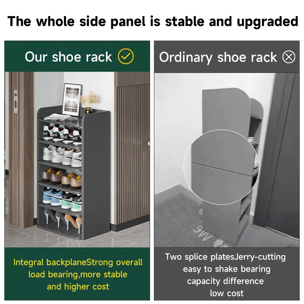 【Lifeideas】6/7/8-Tier Narrow Tall Shoes Rack for Entryway