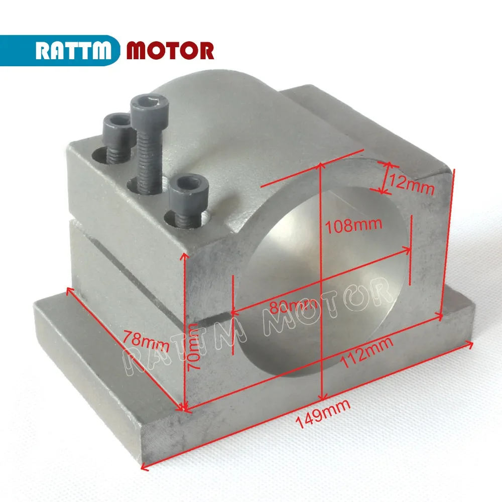 【EU Stock】Hua Jiang CNC Spindle Motor, Air Cooled 220V 2.2KW 2200W 4 Bearings & 2200w Mini VFD / Inverter for wood Milling DIY