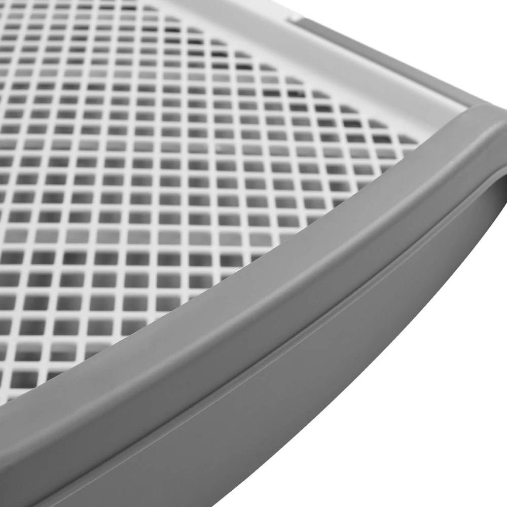 Tieker Large Size Dog Toilet Dog Potty Tray, Pet Training Mat Indoor Dog Potty Anti-Step Grid Cat Litter Box Cleaning Tool