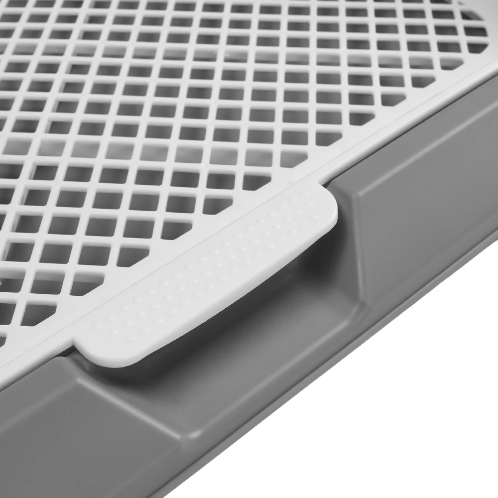 Tieker Large Size Dog Toilet Dog Potty Tray, Pet Training Mat Indoor Dog Potty Anti-Step Grid Cat Litter Box Cleaning Tool