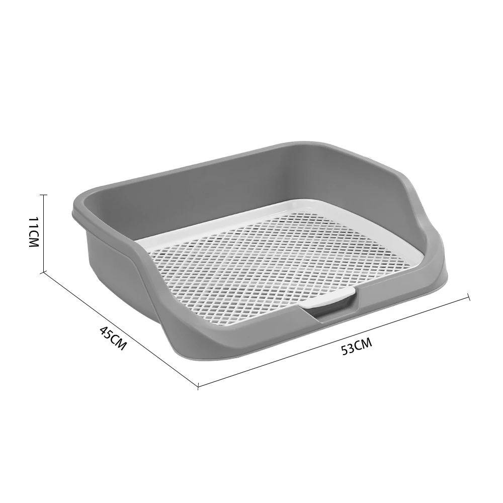 Tieker Large Size Dog Toilet Dog Potty Tray, Pet Training Mat Indoor Dog Potty Anti-Step Grid Cat Litter Box Cleaning Tool