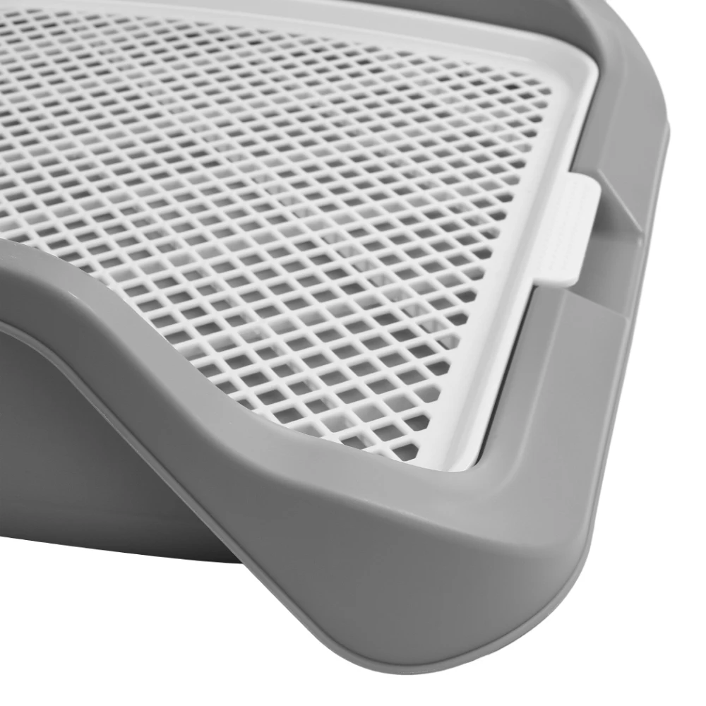 Tieker Large Size Dog Toilet Dog Potty Tray, Pet Training Mat Indoor Dog Potty Anti-Step Grid Cat Litter Box Cleaning Tool