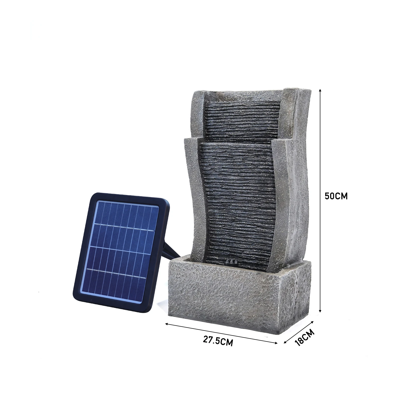 Solar Outdoor Rockery Fountain With Pump Garden Decoration Outdoor Garden