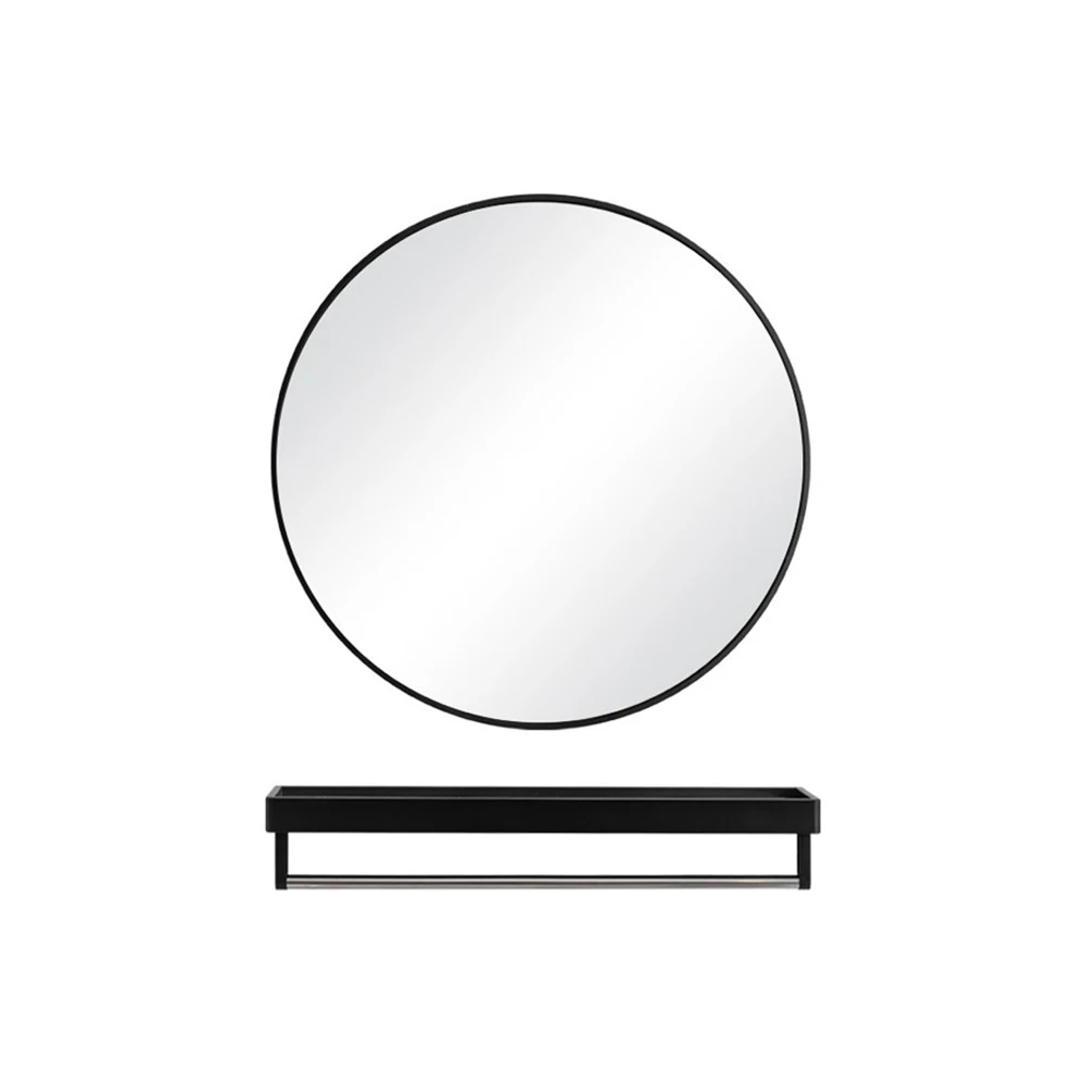 【Breeins】Nordic Round Bathroom Framed Mirror Wall Hanging Bedroom Home Decoration Wall Mounted